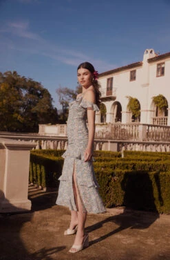 Daisy Dell Floral Ruffle Cold Shoulder Midi Dress -Astr The Label Shop 22 01 26 LOOK 19 0030 77aa97e4 3ff6 4248 85d1 094cee9be8fa