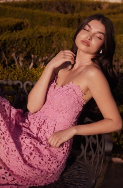 Anaya Strapless Lace Midi Dress -Astr The Label Shop 22 01 26 LOOK 25 0035