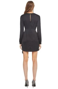 Flash Long Sleeved Dress -Astr The Label Shop ACDR100072 BLACK 03