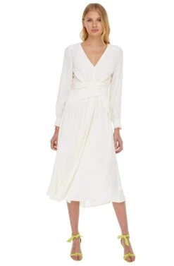 Perspective Midi Dress 13 Perspective Midi Dress -Astr The Label Shop ACDR100128 CREAM 01