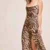 Gaia Animal Midi Dress -Astr The Label Shop ACDR100133B LEOPARD PRINT 4