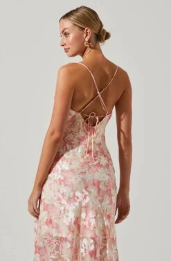 Gaia Floral Burnout Midi Dress 23 Gaia Floral Burnout Midi Dress -Astr The Label Shop ACDR100133SB PINKBURNOUT 5