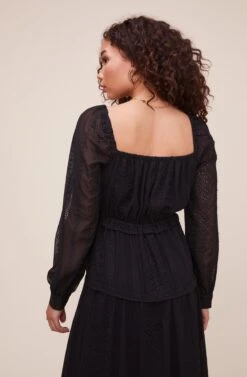 Padma Dress -Astr The Label Shop ACDR100324EMBO BLACK 5