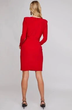 Artemis Mini Dress -Astr The Label Shop ACDR100389 VIBRANT RED 4A
