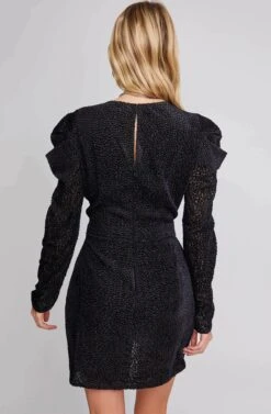 Stroke Of Midnight Wrap Dress 10 Stroke Of Midnight Wrap Dress -Astr The Label Shop ACDR100401 STARRY NIGHT 4A