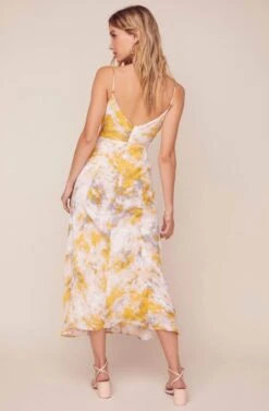 Journey Tie Dye Midi Dress -Astr The Label Shop ACDR100511 LEMON PINK TIE DYE 3