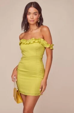 Renata Off Shoulder Dress 28 Renata Off Shoulder Dress -Astr The Label Shop ACDR100525 LEMON 4 948cfefa e036 437c a93a d666743f6fe6