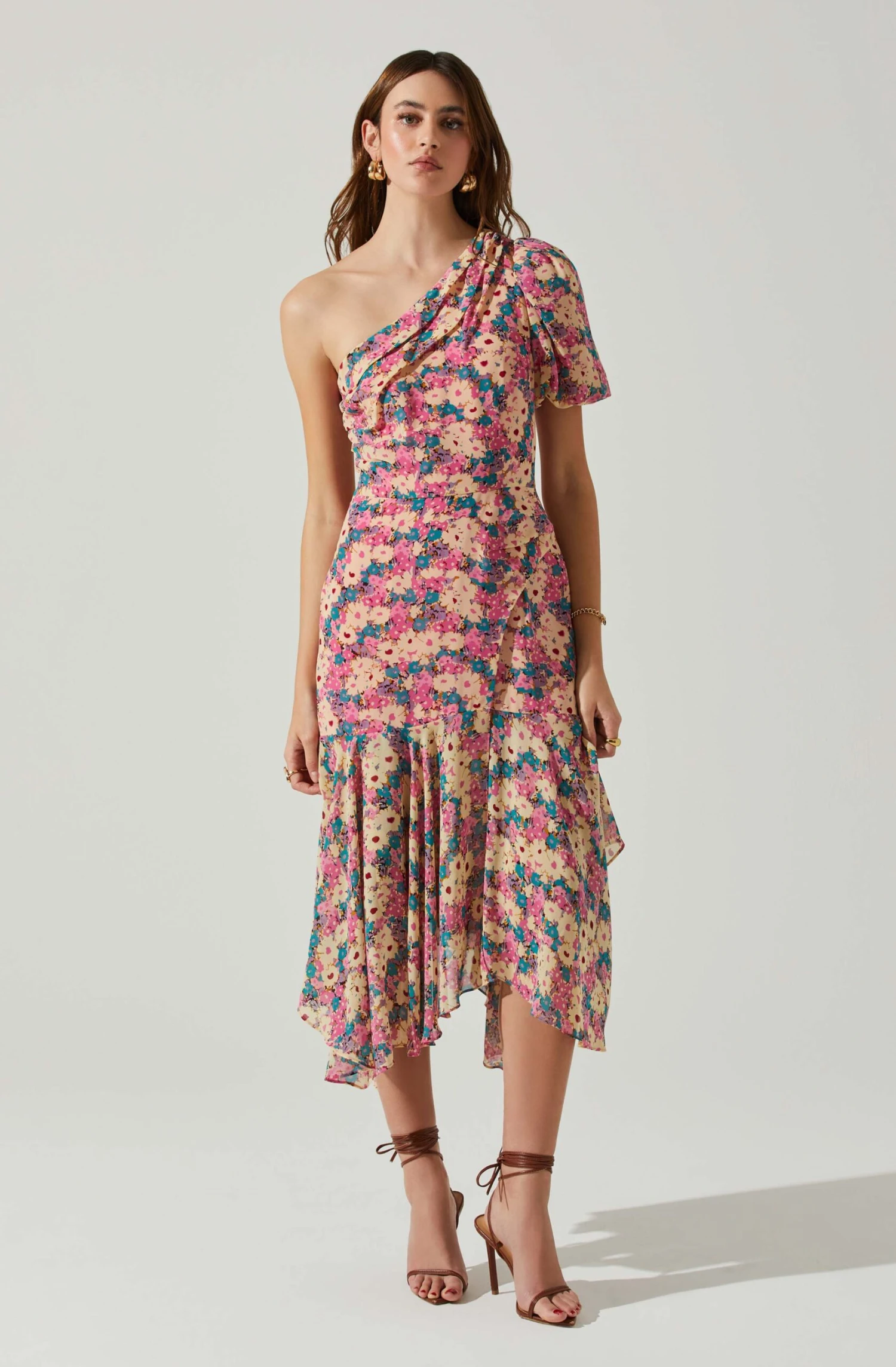 Santorini One Shoulder Midi Dress 3 Santorini One Shoulder Midi Dress