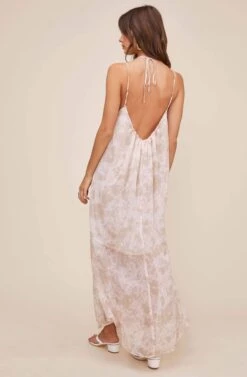 Amalfi Tie Dye Maxi Dress -Astr The Label Shop ACDR100590 SAGE MAUVE TIE DYE 5