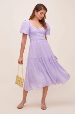 Sonnet Puff Sleeve Midi Dress 41 Sonnet Puff Sleeve Midi Dress -Astr The Label Shop ACDR100616 LAVENDER 1 44455e41 7696 4f39 a192 925076d86d86