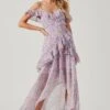 Pemberley Floral High Low Dress 1 Pemberley Floral High Low Dress -Astr The Label Shop ACDR100638D PINKMULTIFLORAL 0496