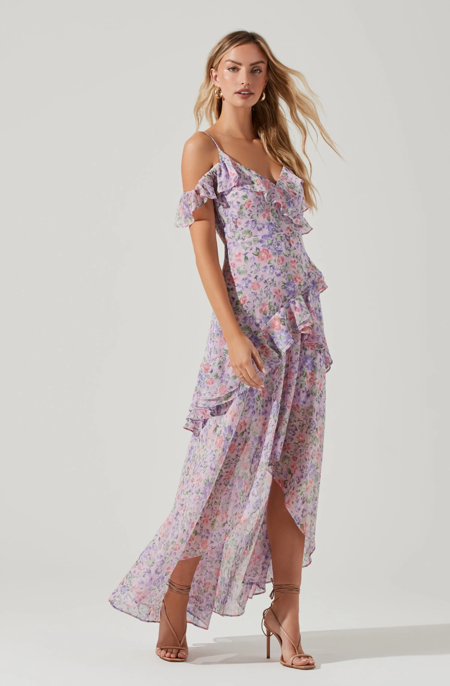 Pemberley Floral High Low Dress 5 Pemberley Floral High Low Dress - Image 3