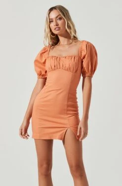 Wendy Square Neck Puff Sleeve Mini Dress 32 Wendy Square Neck Puff Sleeve Mini Dress -Astr The Label Shop ACDR100952C PAPAYA 2 4f7d3402 6b43 4d50 9672 75fa667043c0