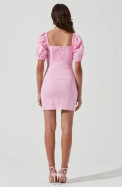 Wendy Square Neck Puff Sleeve Mini Dress 23 Wendy Square Neck Puff Sleeve Mini Dress -Astr The Label Shop ACDR100952C PINK 0951 2b3d33fd 4fe1 4018 9e23 a247482f6b85