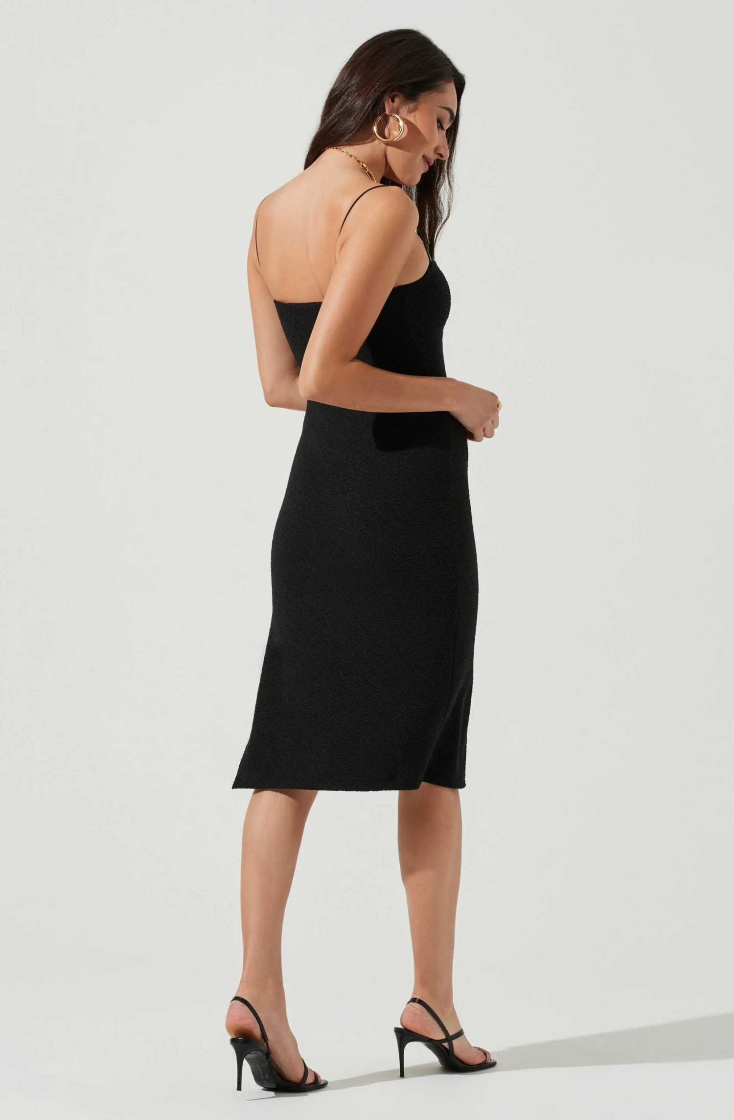 Dixon Square Neck Crinkle Midi Dress 12 Dixon Square Neck Crinkle Midi Dress - Image 10