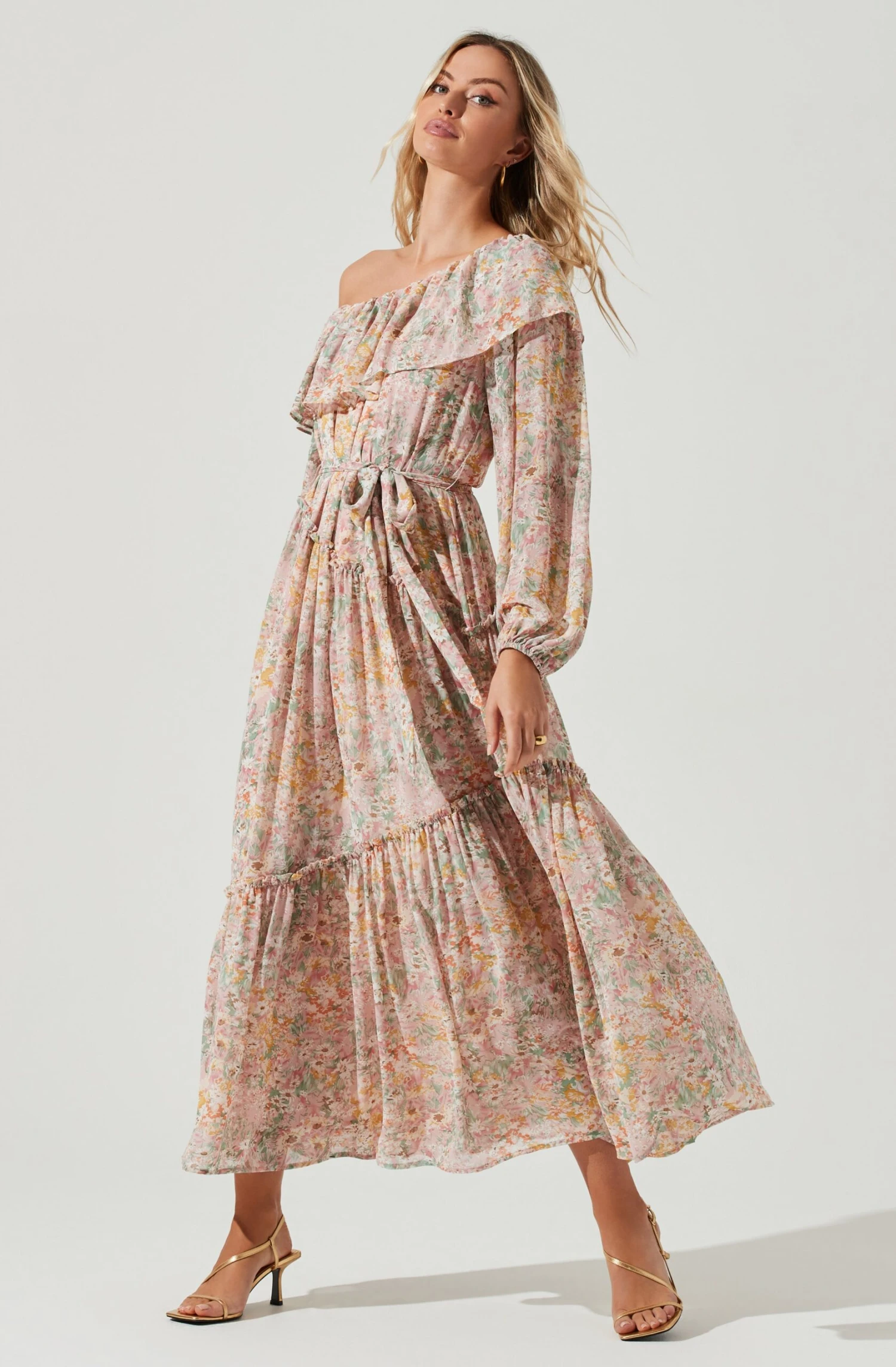 Kaylani Off Shoulder Ruffle Floral Maxi Dress 5 Kaylani Off Shoulder Ruffle Floral Maxi Dress - Image 3