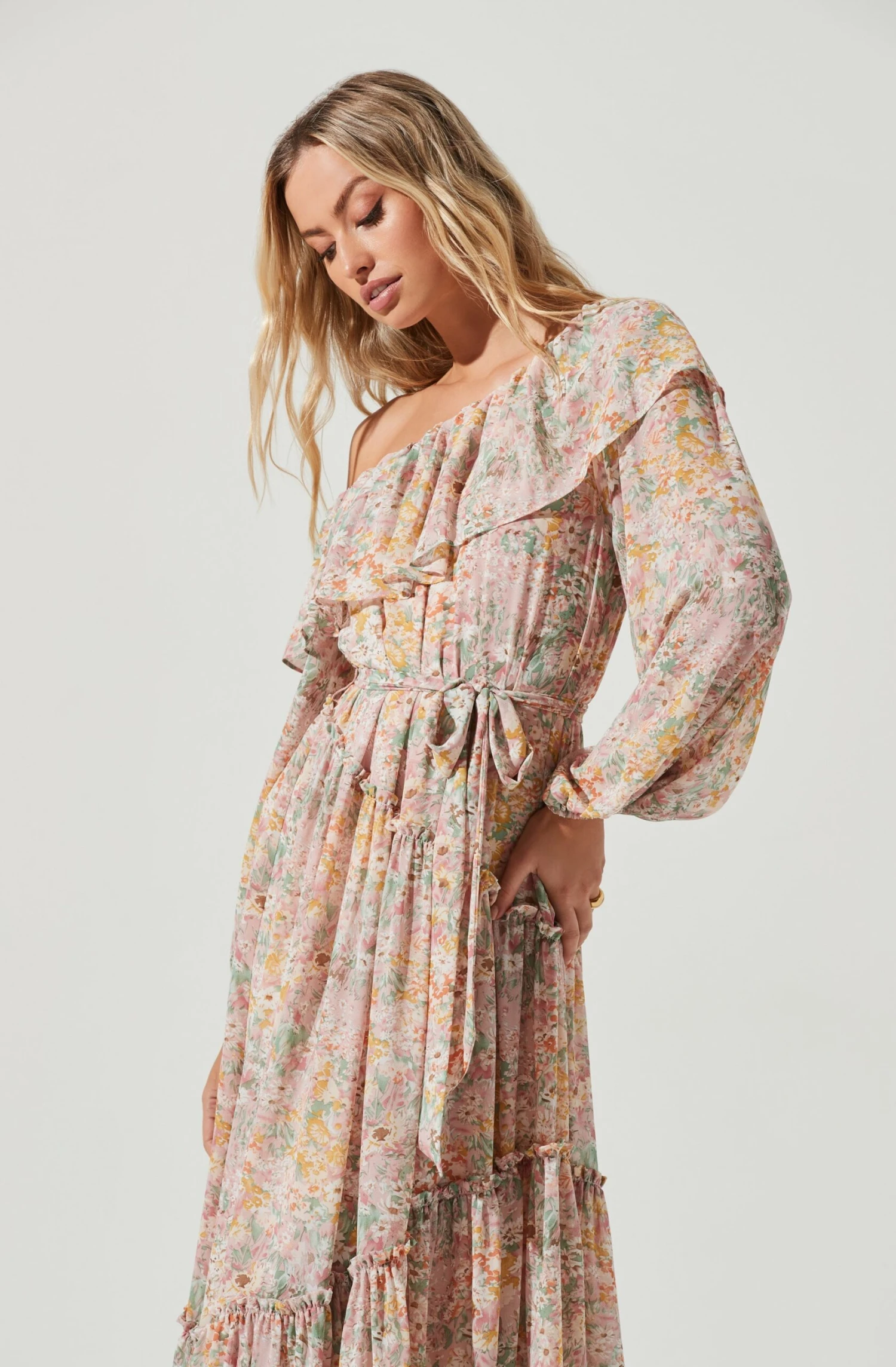 Kaylani Off Shoulder Ruffle Floral Maxi Dress 6 Kaylani Off Shoulder Ruffle Floral Maxi Dress - Image 4
