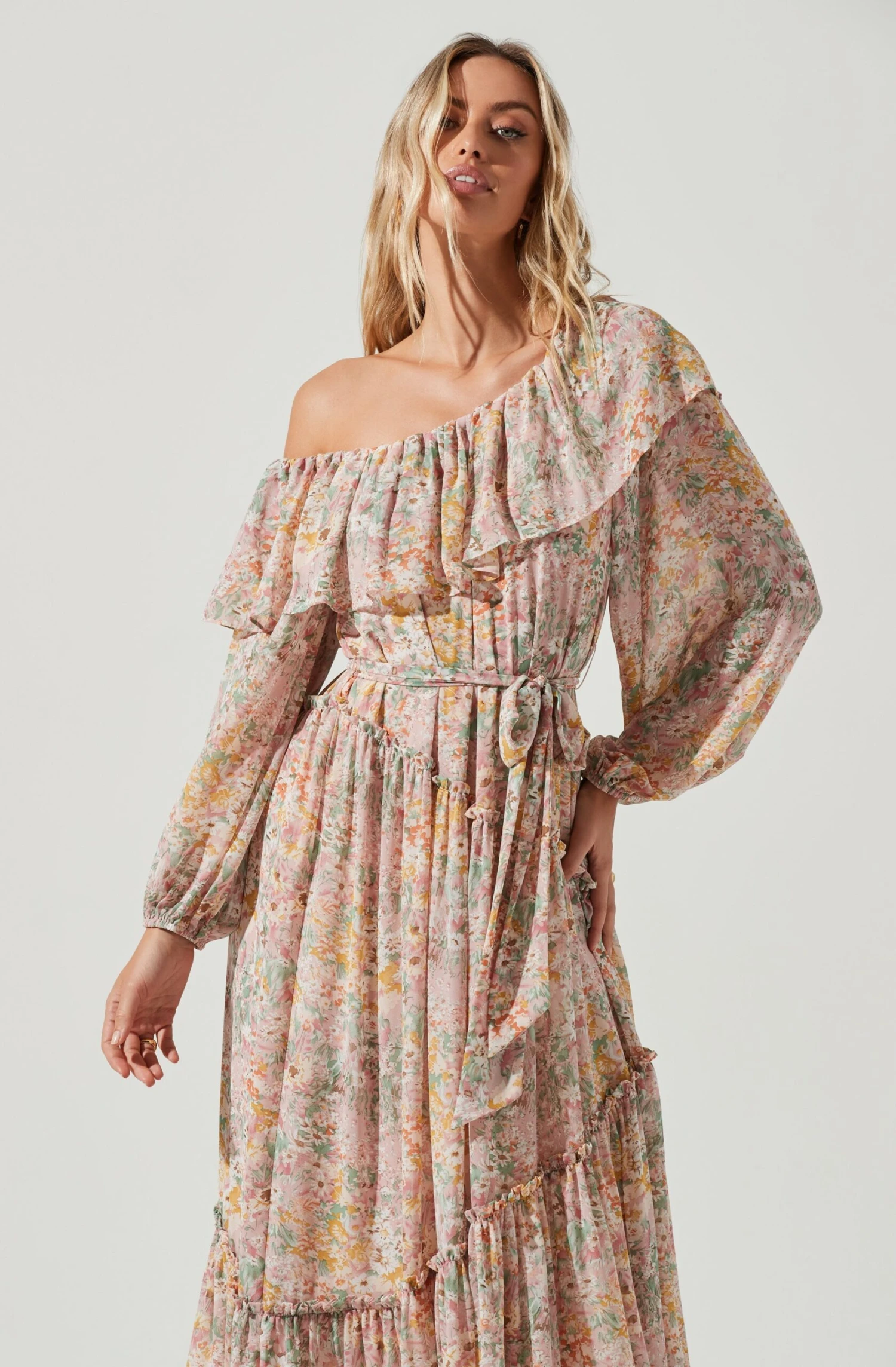 Kaylani Off Shoulder Ruffle Floral Maxi Dress 7 Kaylani Off Shoulder Ruffle Floral Maxi Dress - Image 5