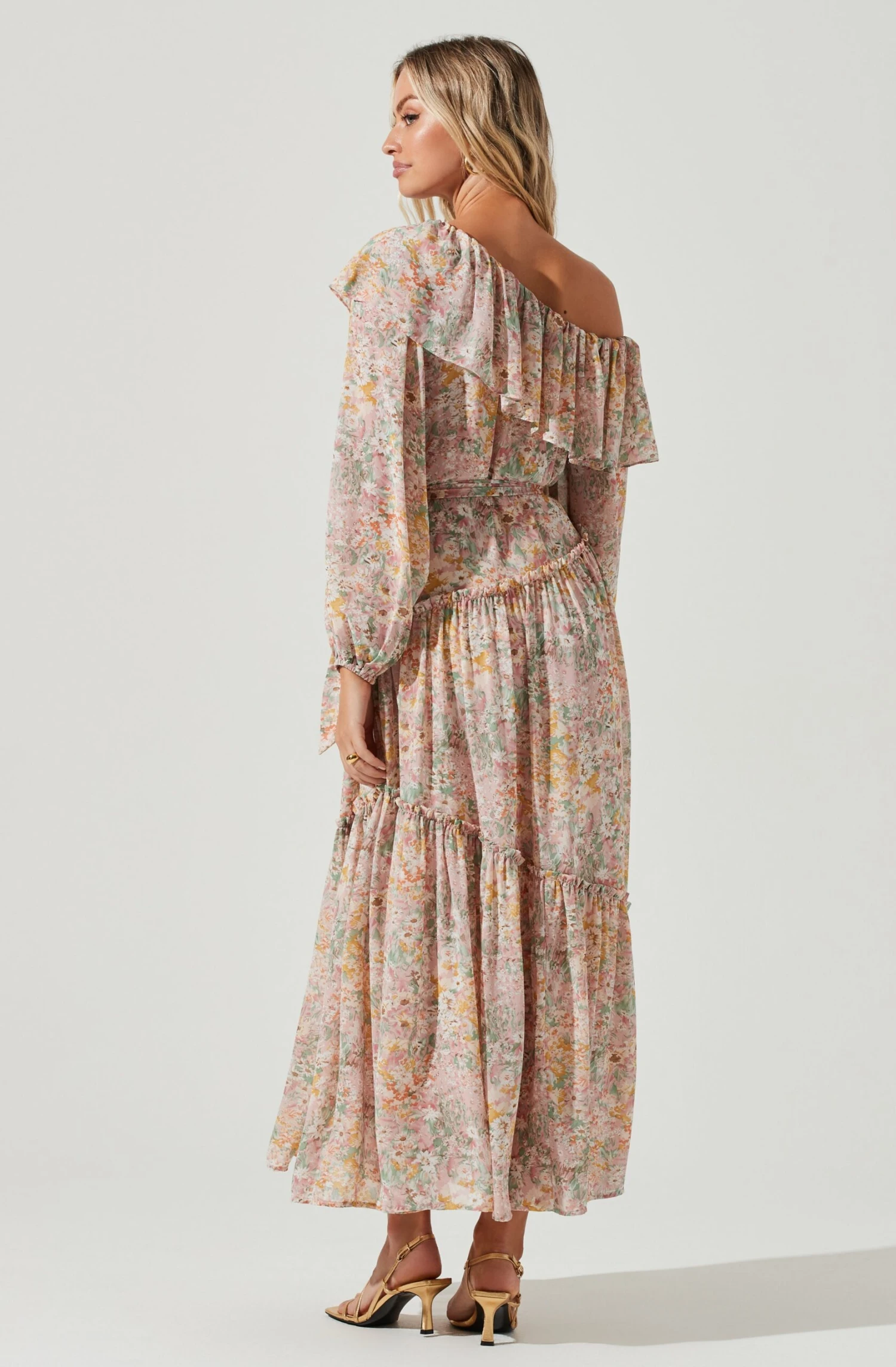 Kaylani Off Shoulder Ruffle Floral Maxi Dress 8 Kaylani Off Shoulder Ruffle Floral Maxi Dress - Image 6