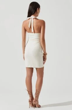 Del Mar Halter Bodycon Mini Dress 13 Del Mar Halter Bodycon Mini Dress -Astr The Label Shop ACDR101170 OFFWHITE 0144
