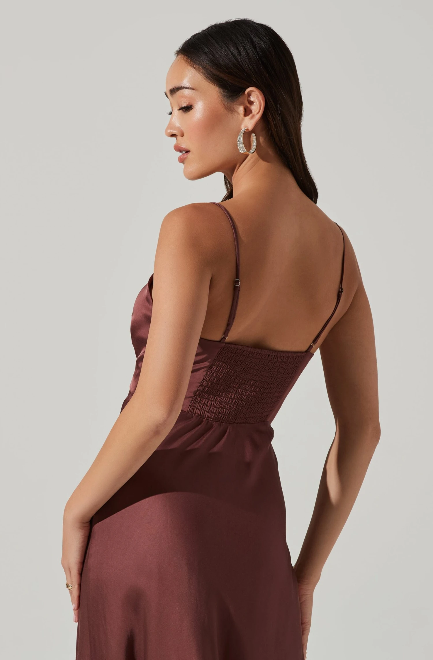 Farida Satin Cutout Midi Dress 11 Farida Satin Cutout Midi Dress - Image 9