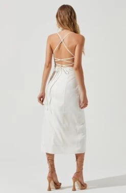 Brayden Strappy Back Midi Dress -Astr The Label Shop ACDR101175 WHITE 0913 1f5004d2 28ba 4bcc aed5 2b29f0fb1427