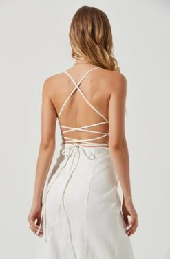 Brayden Strappy Back Midi Dress -Astr The Label Shop ACDR101175 WHITE 0915 098b6b85 0415 4d79 8c13 10ce97a5c8b2