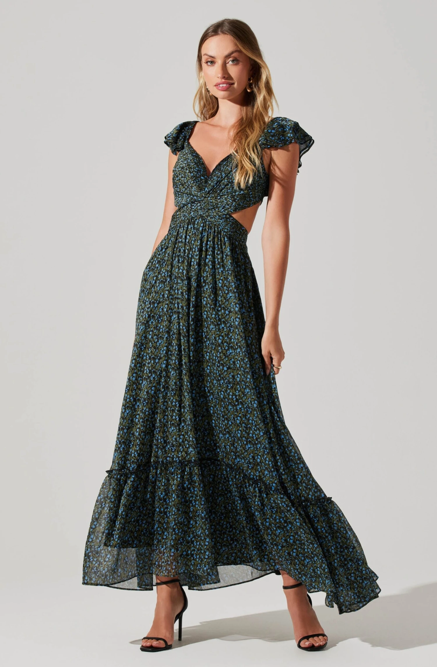 Primrose Floral Strappy Back Maxi Dress 12 Primrose Floral Strappy Back Maxi Dress - Image 10