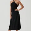 Talia Halter Back Cutout Midi Dress -Astr The Label Shop ACDR101198 BLACK 0929