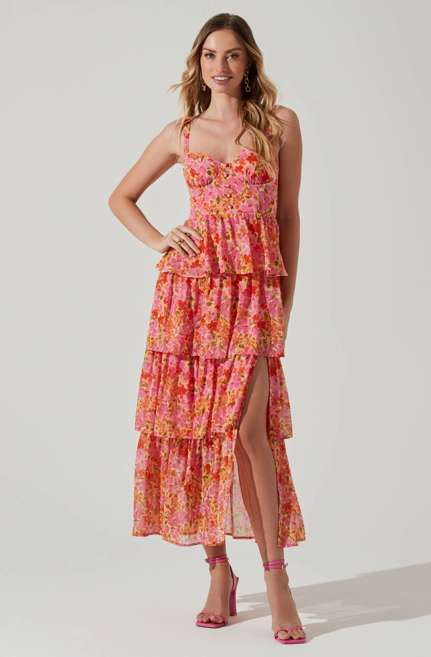Midsummer Floral Tiered Maxi Dress 5 Midsummer Floral Tiered Maxi Dress - Image 3