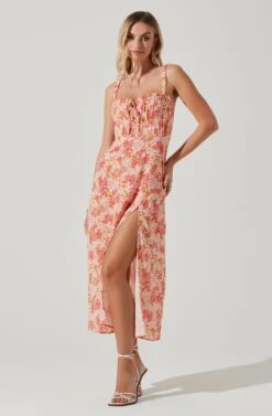 Elsie Floral Midi Dress 15 Elsie Floral Midi Dress -Astr The Label Shop ACDR101374 ORANGEFLORAL 1 e2208ba0 dcfa 4f76 a1a0 1b15740db9b0