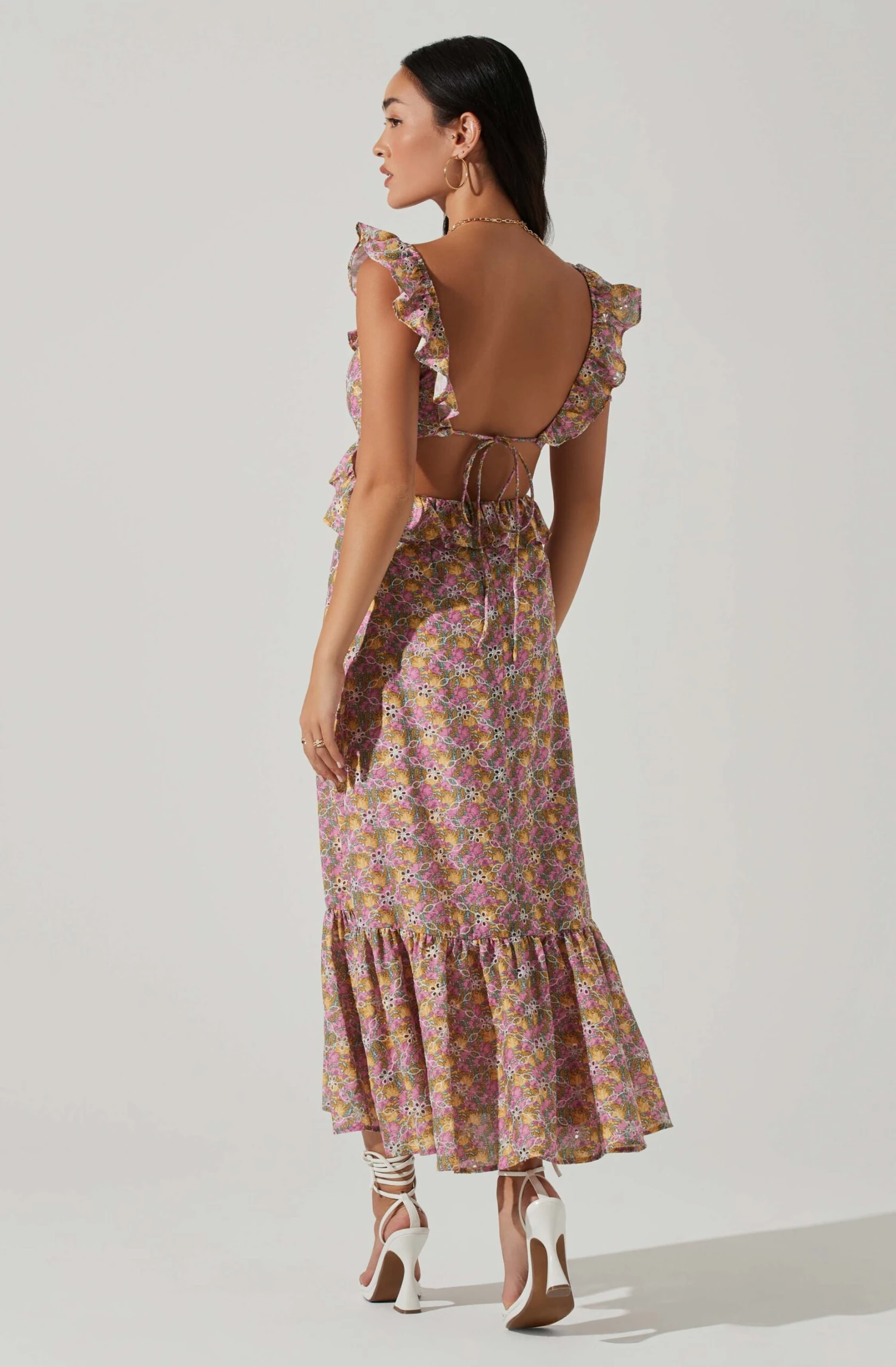 Olivette Floral Ruffle Midi Dress 7 Olivette Floral Ruffle Midi Dress - Image 5