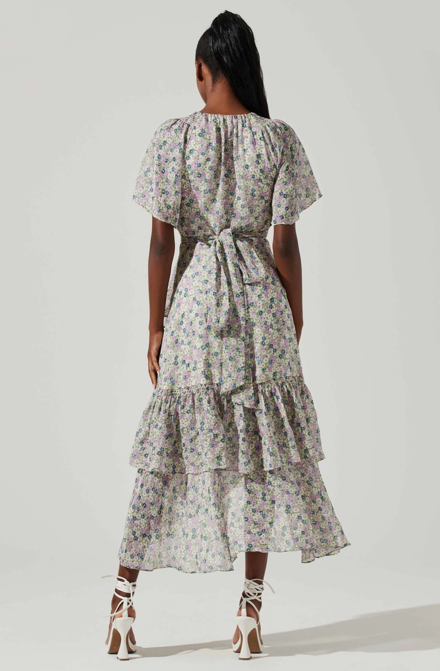 Adella Floral Ruffle Midi Dress 6 Adella Floral Ruffle Midi Dress - Image 4