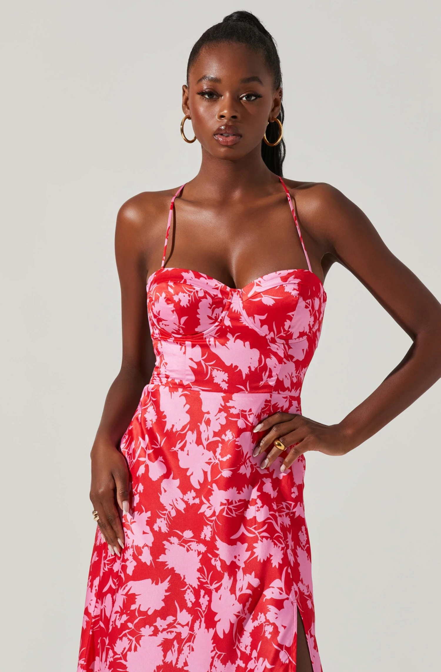 Gala Bustier Cross Strap Midi Dress 4 Gala Bustier Cross Strap Midi Dress - Image 2