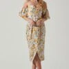 Zurina Floral Off Shoulder Midi Dress -Astr The Label Shop ACDR101549 BLUEAPRICOTFLORAL 2 980469fe 403b 40eb aa69 7ec0ba6fa688