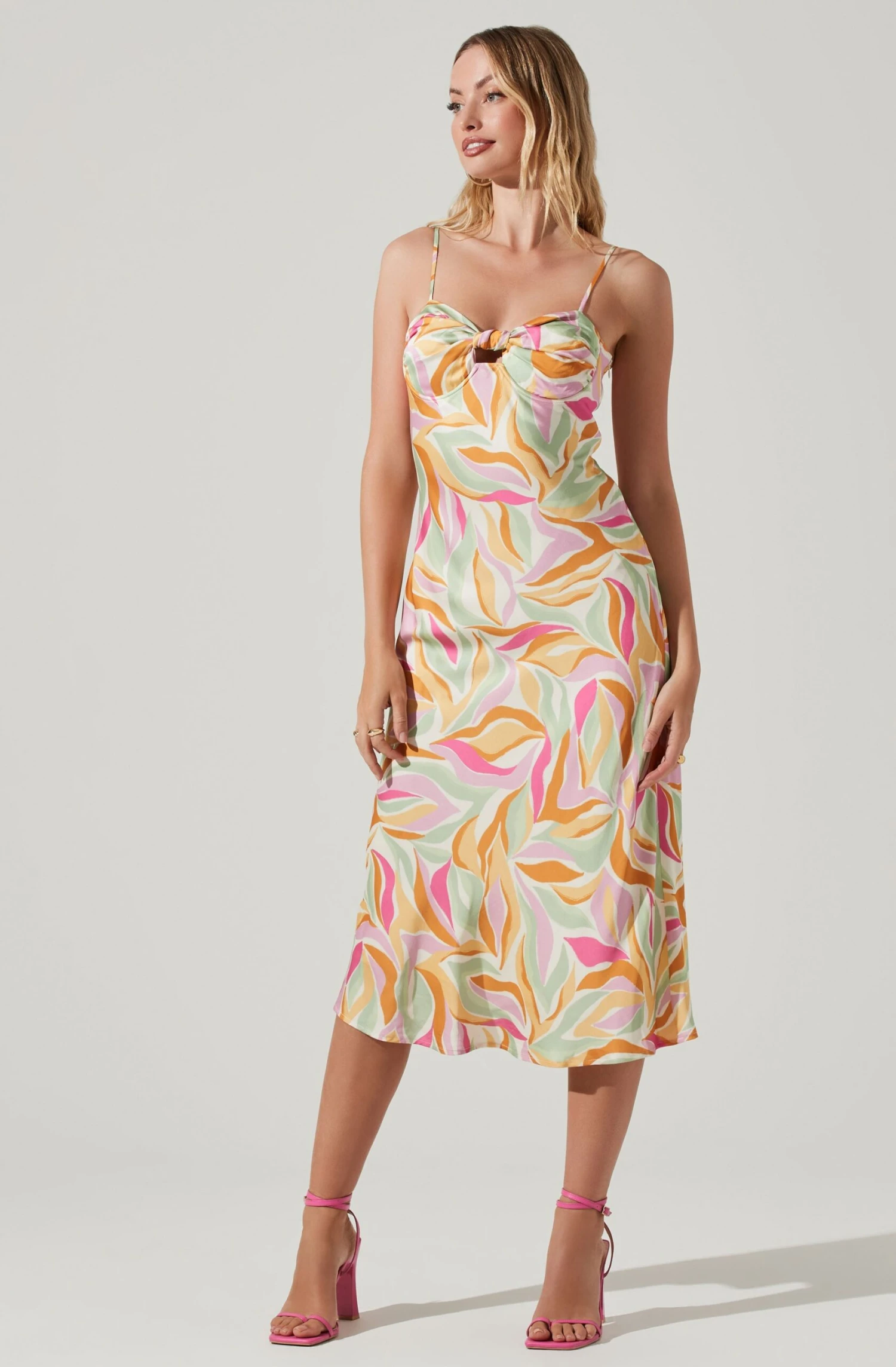 Mariela Abstract Print Midi Dress 3 Mariela Abstract Print Midi Dress