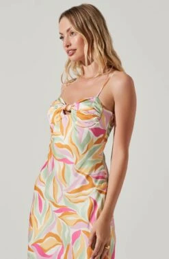 Astr The Label Shop -Astr The Label Shop ACDR101558R MUSTARDPINKFLORAL 2