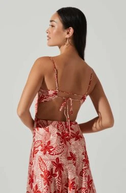 Josiane Floral Sweetheart Midi Dress 9 Josiane Floral Sweetheart Midi Dress -Astr The Label Shop ACDR101574 REDFLORAL 3
