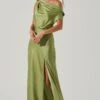 Monroe Satin Off Shoulder Maxi Dress -Astr The Label Shop ACDR101586 CRESTGREEN 1 c7ff036a 250e 4da1 876e e7fe83c70f80