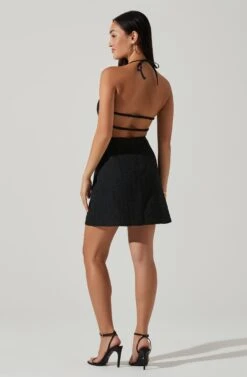 Laylin Halter Cutout Mini Dress -Astr The Label Shop ACDR101590S BLACK 5