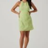Laylin Halter Cutout Mini Dress 2 Laylin Halter Cutout Mini Dress -Astr The Label Shop ACDR101590S LIGHTGREEN 1