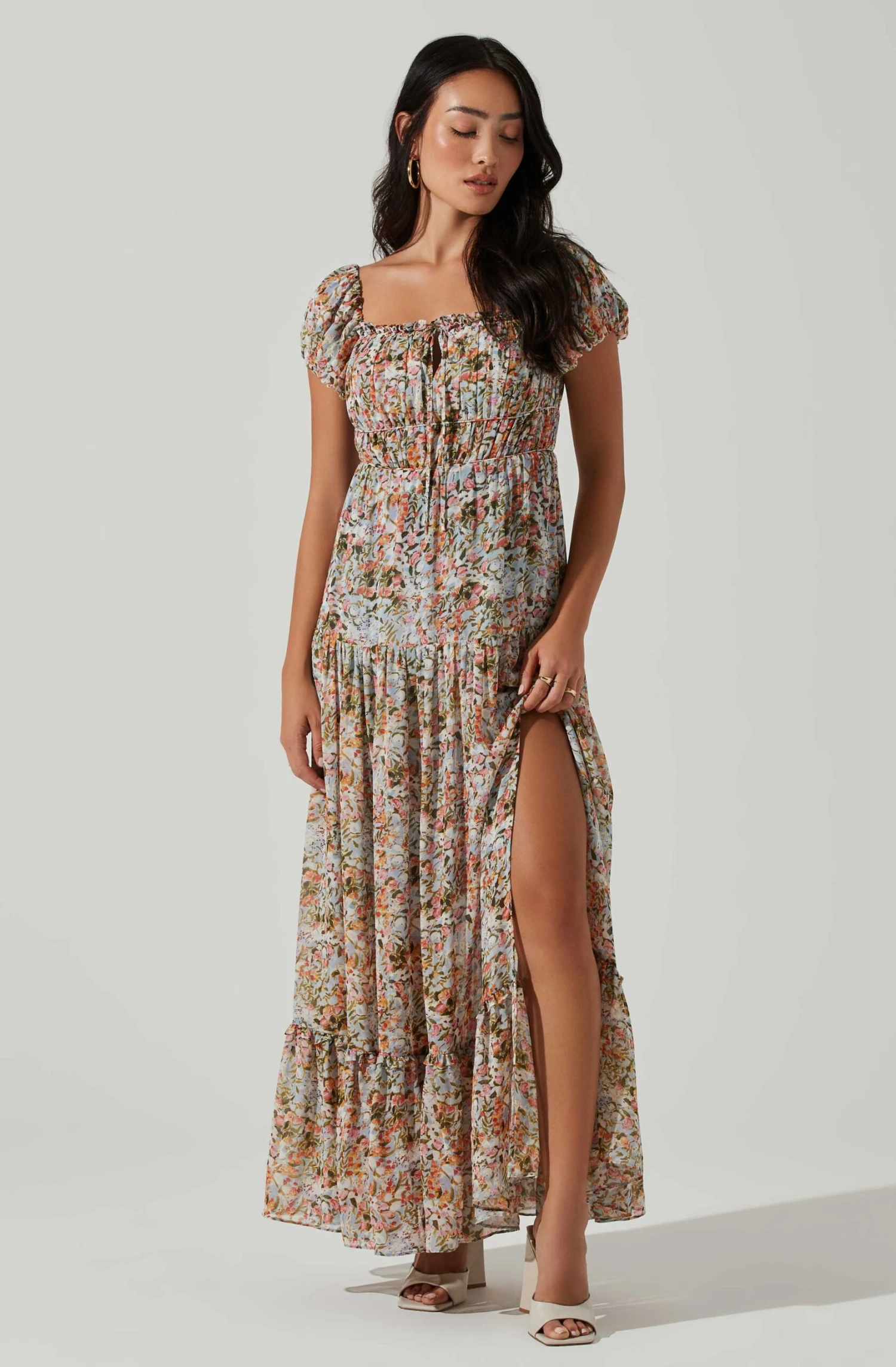 Roseline Off Shoulder Floral Maxi Dress 8 Roseline Off Shoulder Floral Maxi Dress - Image 6