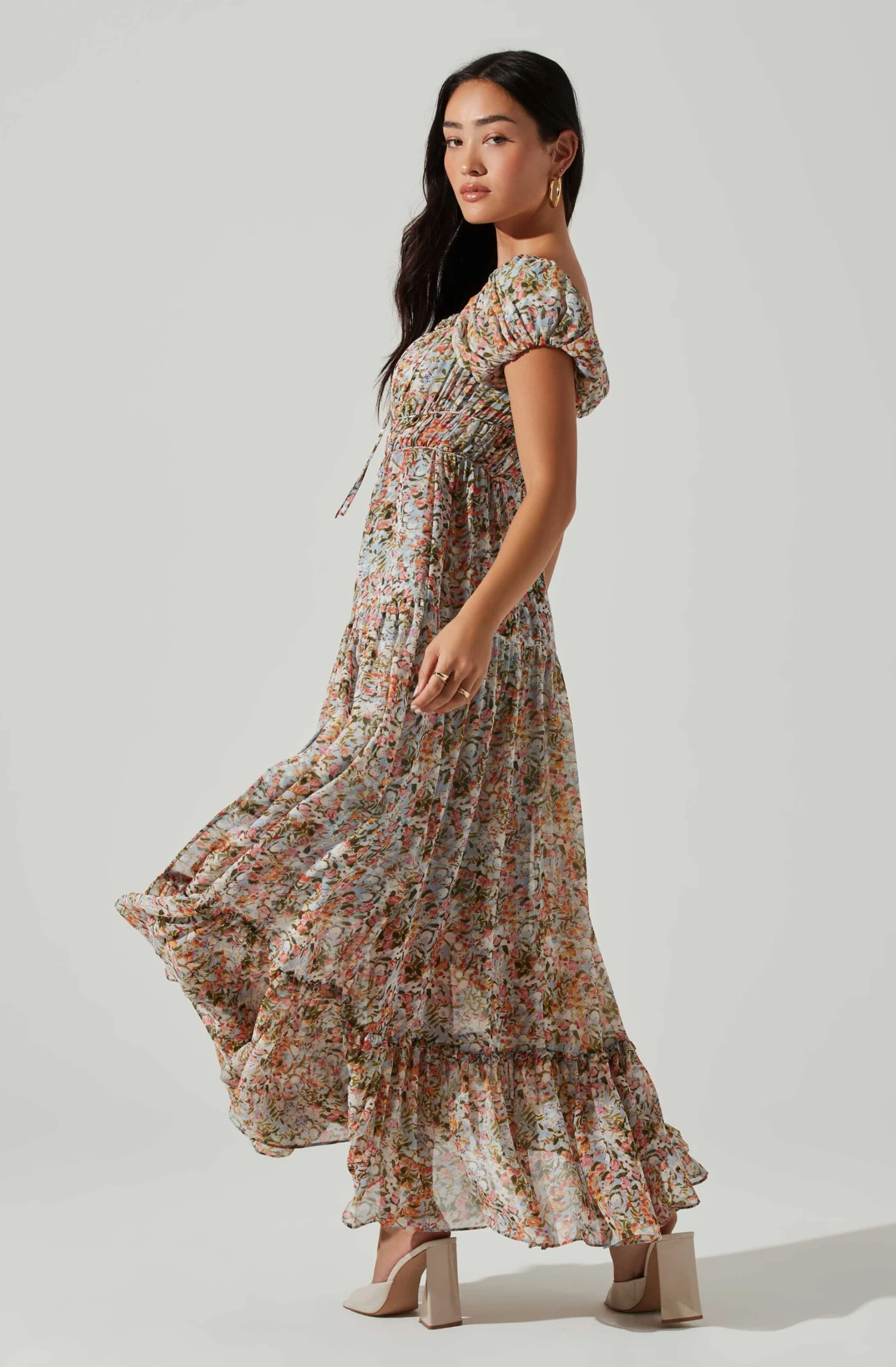 Roseline Off Shoulder Floral Maxi Dress 12 Roseline Off Shoulder Floral Maxi Dress - Image 10