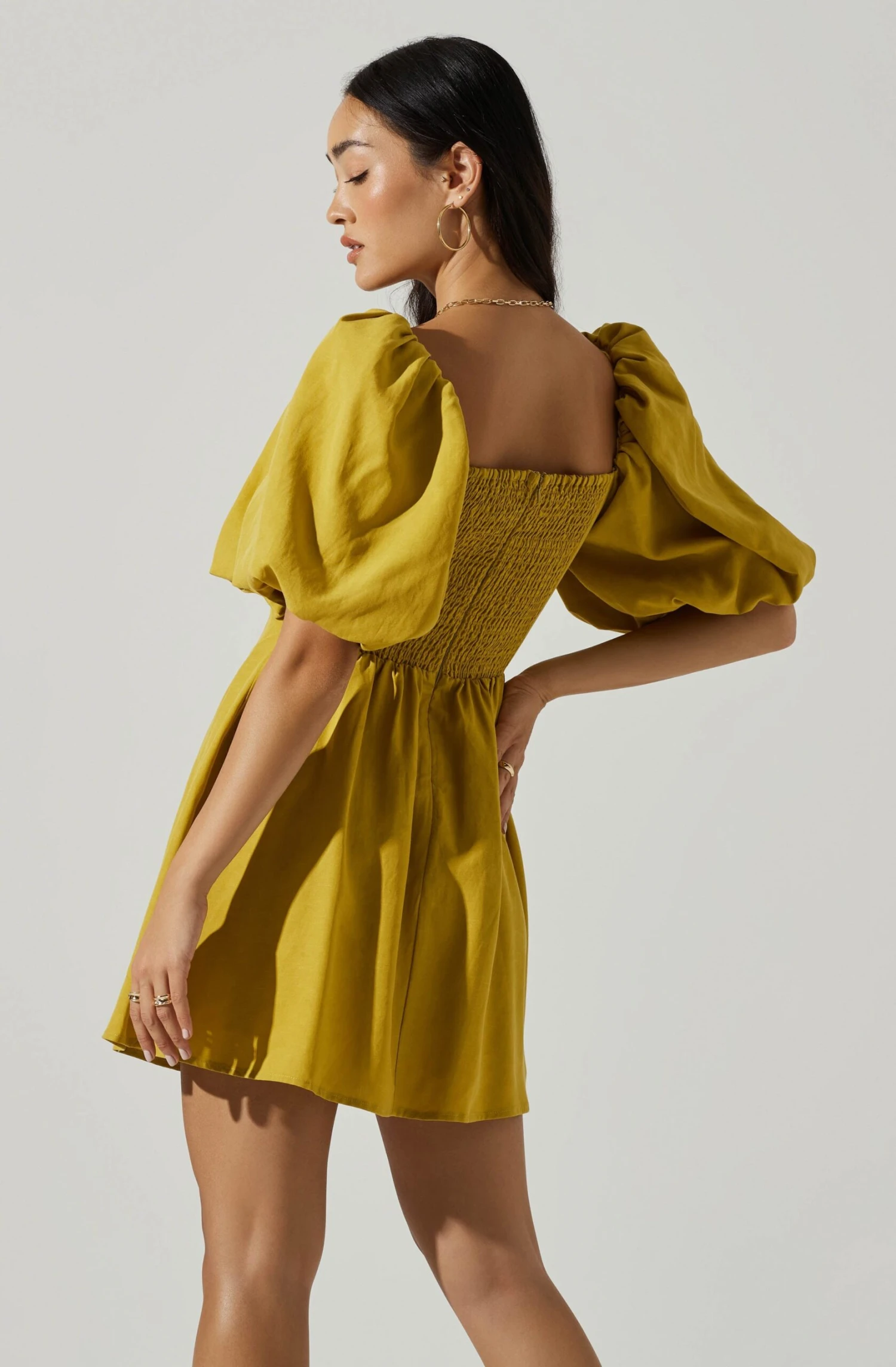 Serilda Cutout Puff Sleeve Mini Dress 10 Serilda Cutout Puff Sleeve Mini Dress - Image 8