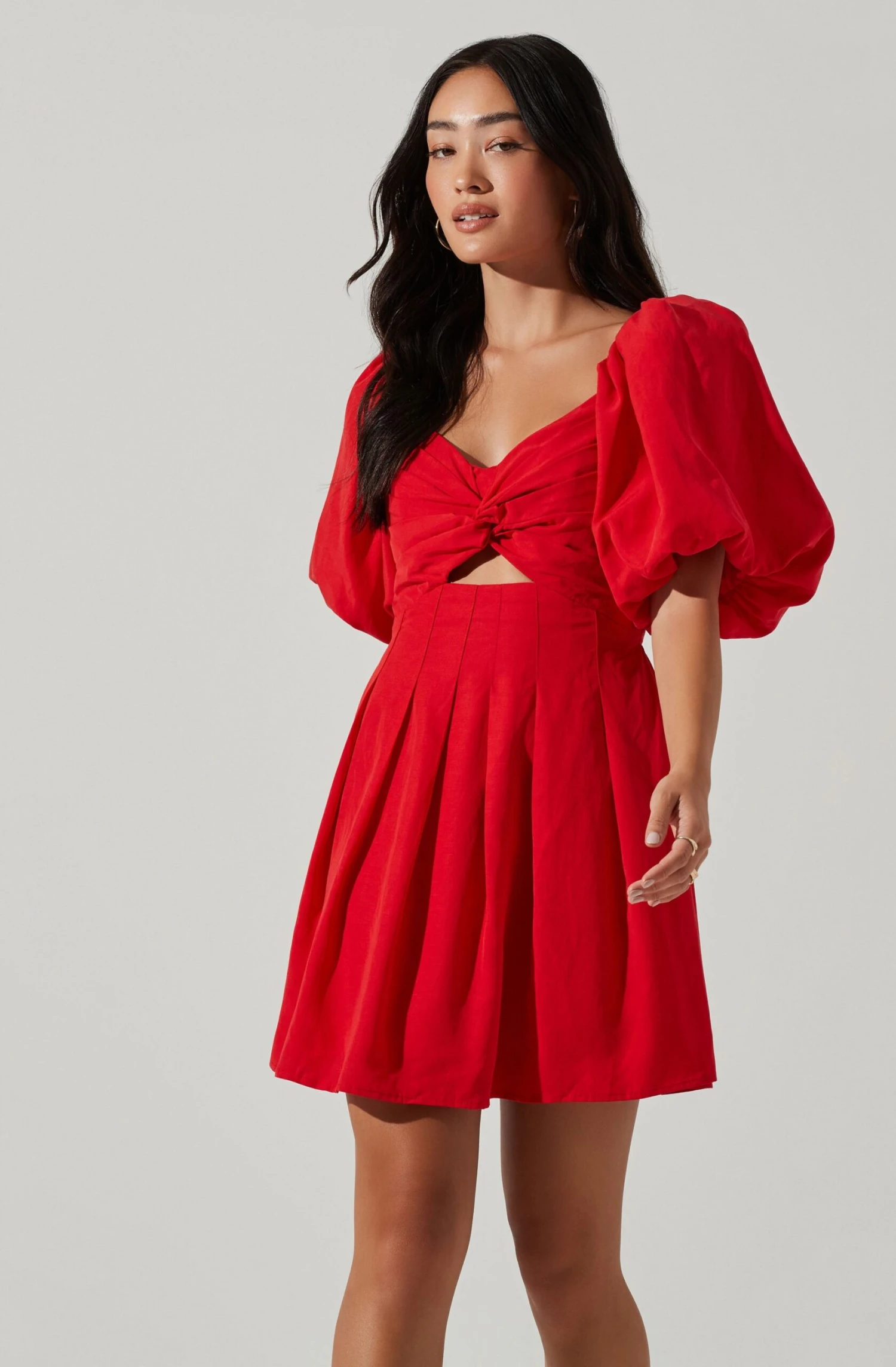 Serilda Cutout Puff Sleeve Mini Dress 4 Serilda Cutout Puff Sleeve Mini Dress - Image 2
