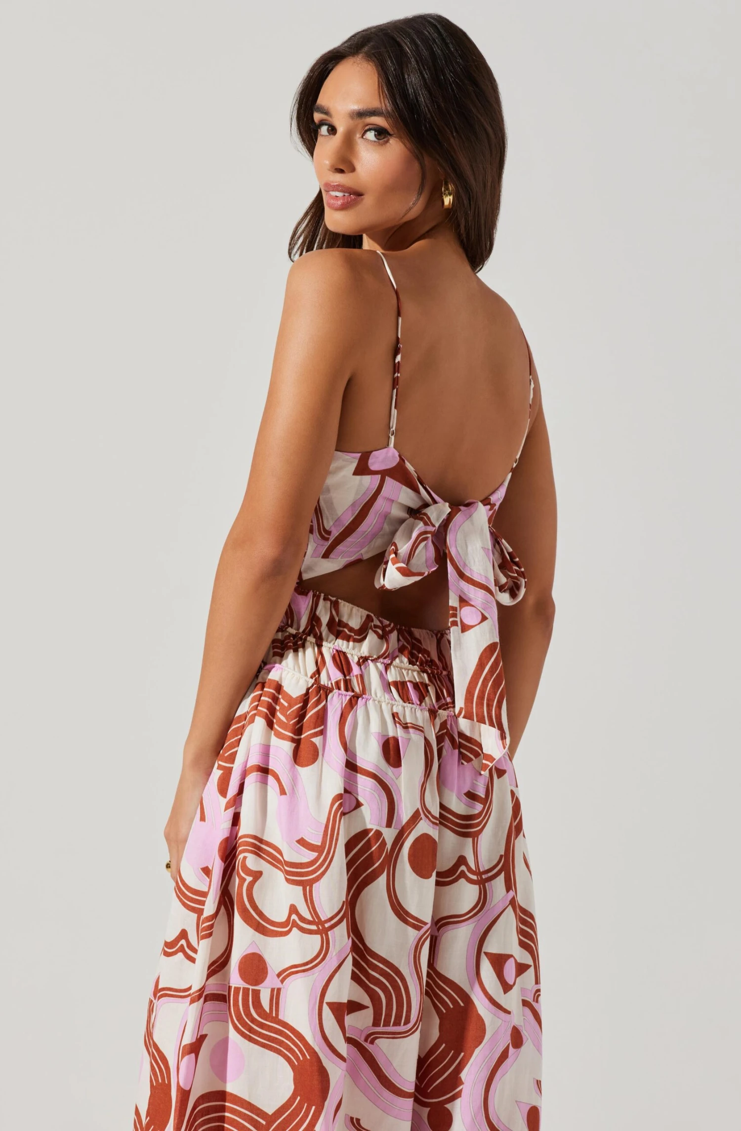 Suzy Abstract Print Midi Dress 5 Suzy Abstract Print Midi Dress - Image 3