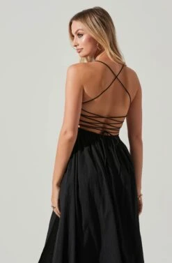 Stasia Smocked Midi Dress 16 Stasia Smocked Midi Dress -Astr The Label Shop ACDR101720 BLACK 4