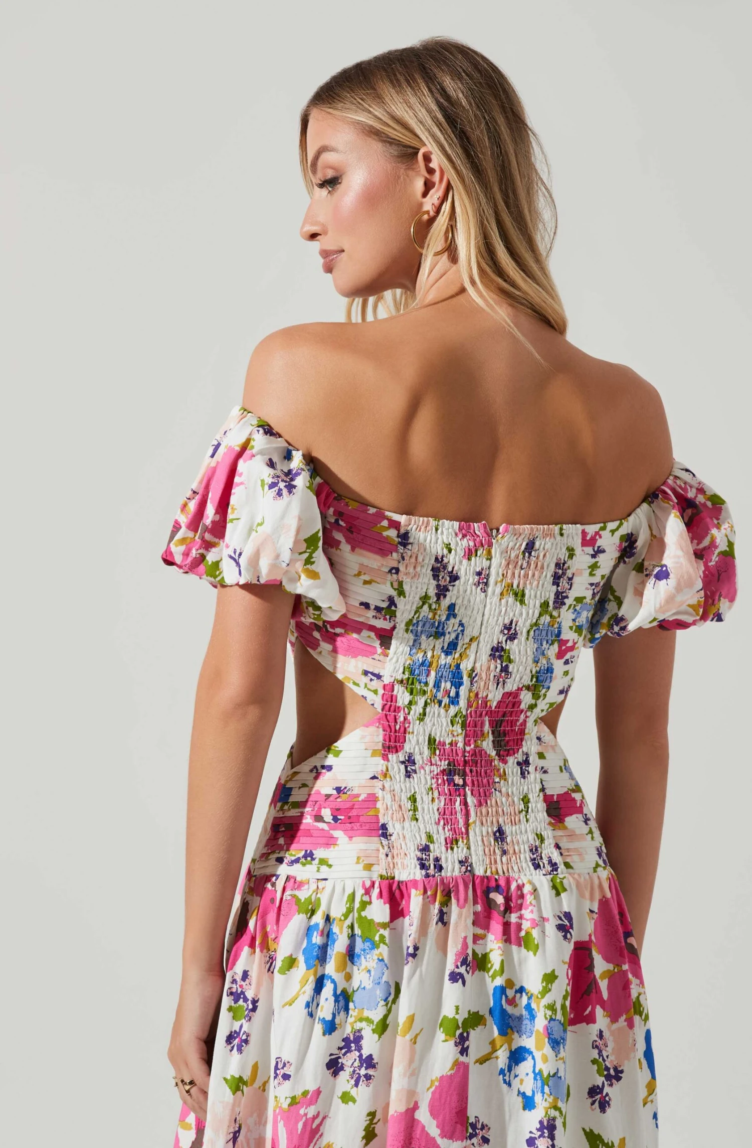 Liliosa Floral Off Shoulder Midi Dress 5 Liliosa Floral Off Shoulder Midi Dress - Image 3