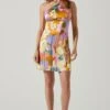 Minda Floral Halter Mini Dress