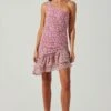 Darline One Shoulder Mini Dress 2 Darline One Shoulder Mini Dress -Astr The Label Shop ACDR101743 PINKFLORAL 1